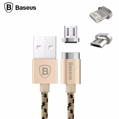 Câble magnetique Lightning-Micro usb Baseus Insnap — Connecto.ma