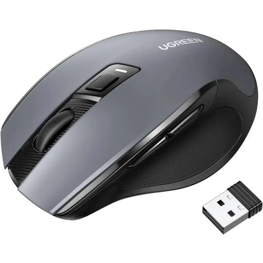 Souris sans fil Ugreen Design Ergonomique 2.4GHz – Noir (90545) UGREENMaroc | Connecto.ma