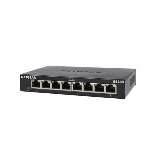 Switch NETGEAR 8 ports PoE+ 10/100/1000 Mbps NON MANAGEABLE (GS308-300UKS) — Maroc