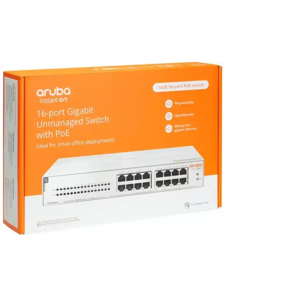 Switch Aruba Instant On 1430 16G classe 4 PoE 124 W (R8R48A) ARUBAMaroc | Connecto.ma