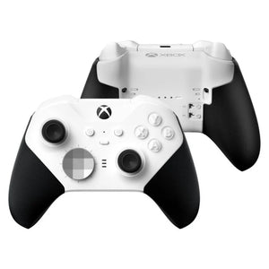 Manette Xbox Elite Series 2 Blanc – Vue face avec palettes métalliques | Meilleur prix Maroc | Connecto.ma