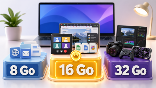RAM PC portable 2025 : 8 Go, 16 Go ou 32 Go — guide complet pour le Maroc — connecto.ma