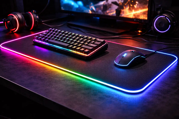 Tapis de souris XXL RGB : l’accessoire indispensable pour un setup gaming réussi