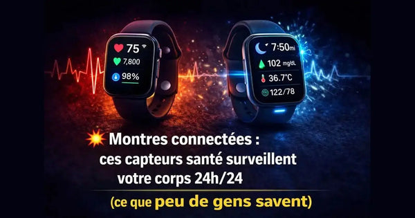 Montres connectées : ces capteurs santé surveillent votre corps 24h/24 (ce que peu de gens savent)