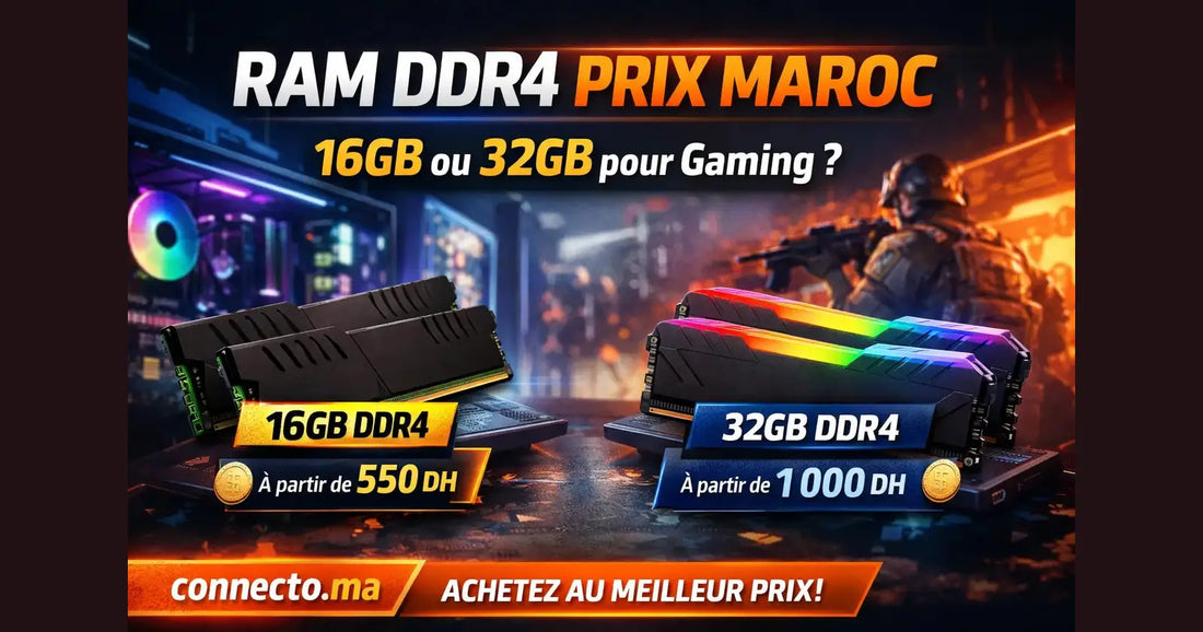 RAM DDR4 Prix Maroc : 16GB ou 32GB pour gaming ?  – Guide & conseils tech au Maroc |Connecto.ma