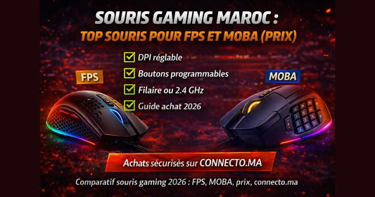 Souris Gaming Maroc : top souris pour FPS et MOBA (prix)  – Guide & conseils tech au Maroc |Connecto.ma