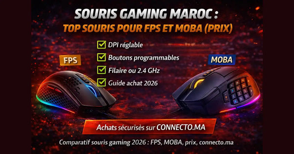 Souris Gaming Maroc : top souris pour FPS et MOBA (prix)