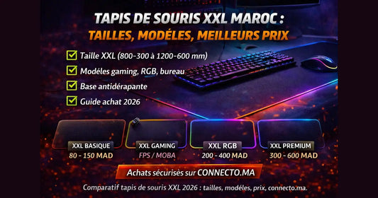 Tapis de souris XXL Maroc : tailles, modèles, meilleurs prix  – Guide & conseils tech au Maroc |Connecto.ma