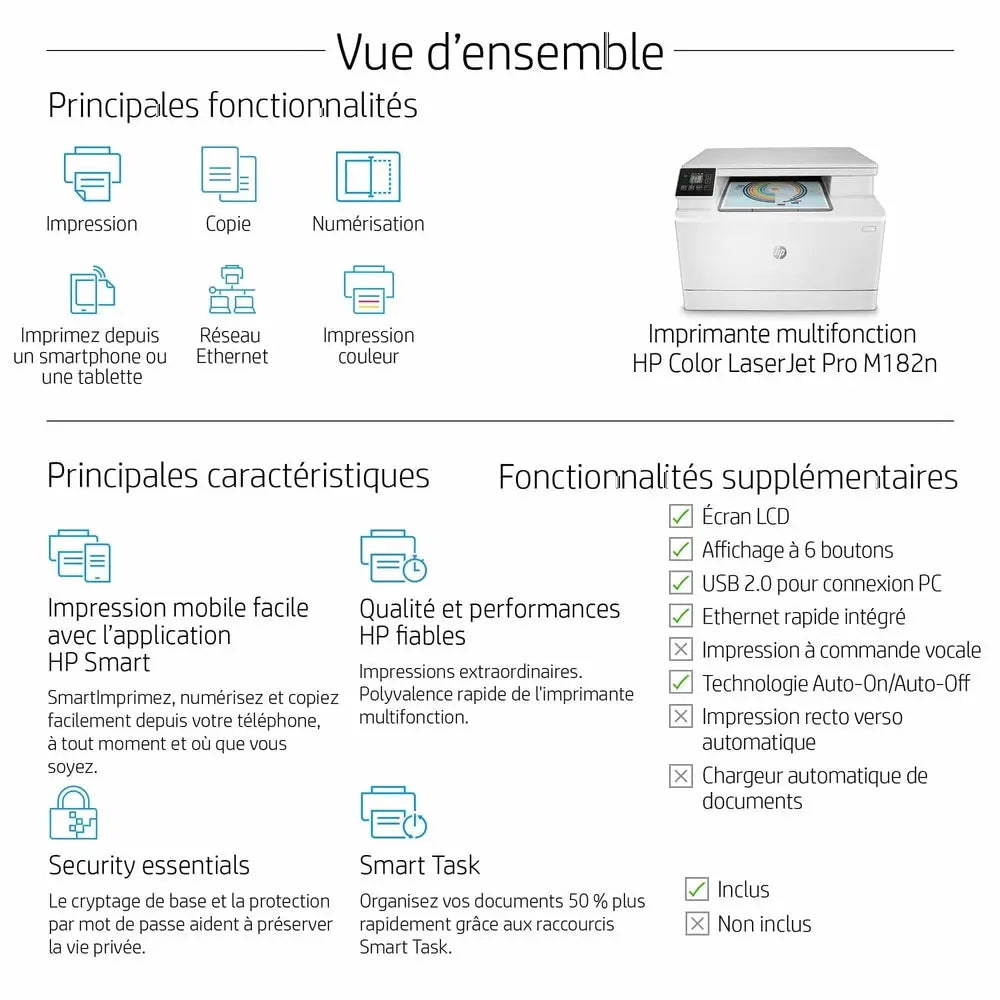 LASERJET HP PRO M182N IMPRIMANTE MUTLIFONCTION — vue 13 — Connecto.ma
