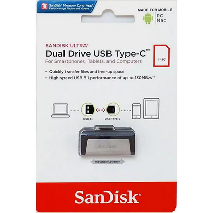 Clé USB Sandisk SDDDC2-064G-G46 CLE USB ULTRA DRIVE USB TYPE C TM 64Go SanDiskMaroc | Connecto.ma