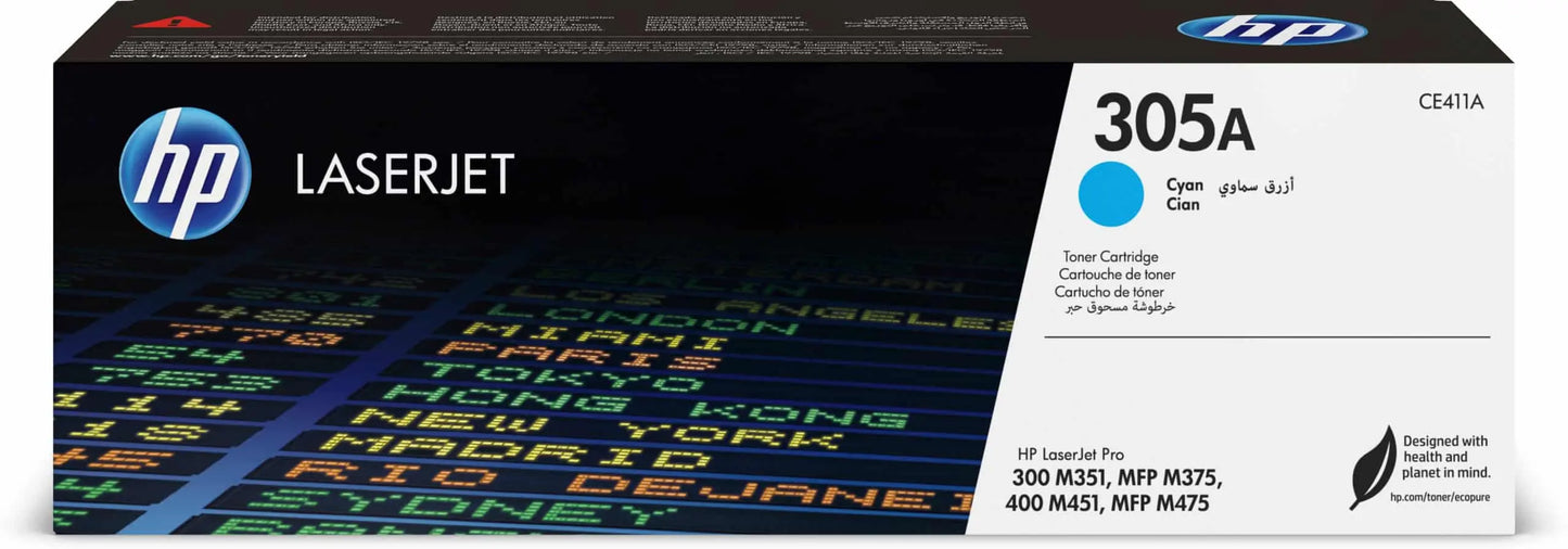 HP 305A Cyan – Toner HP LaserJet d’origine (CE411A) Connecto.ma