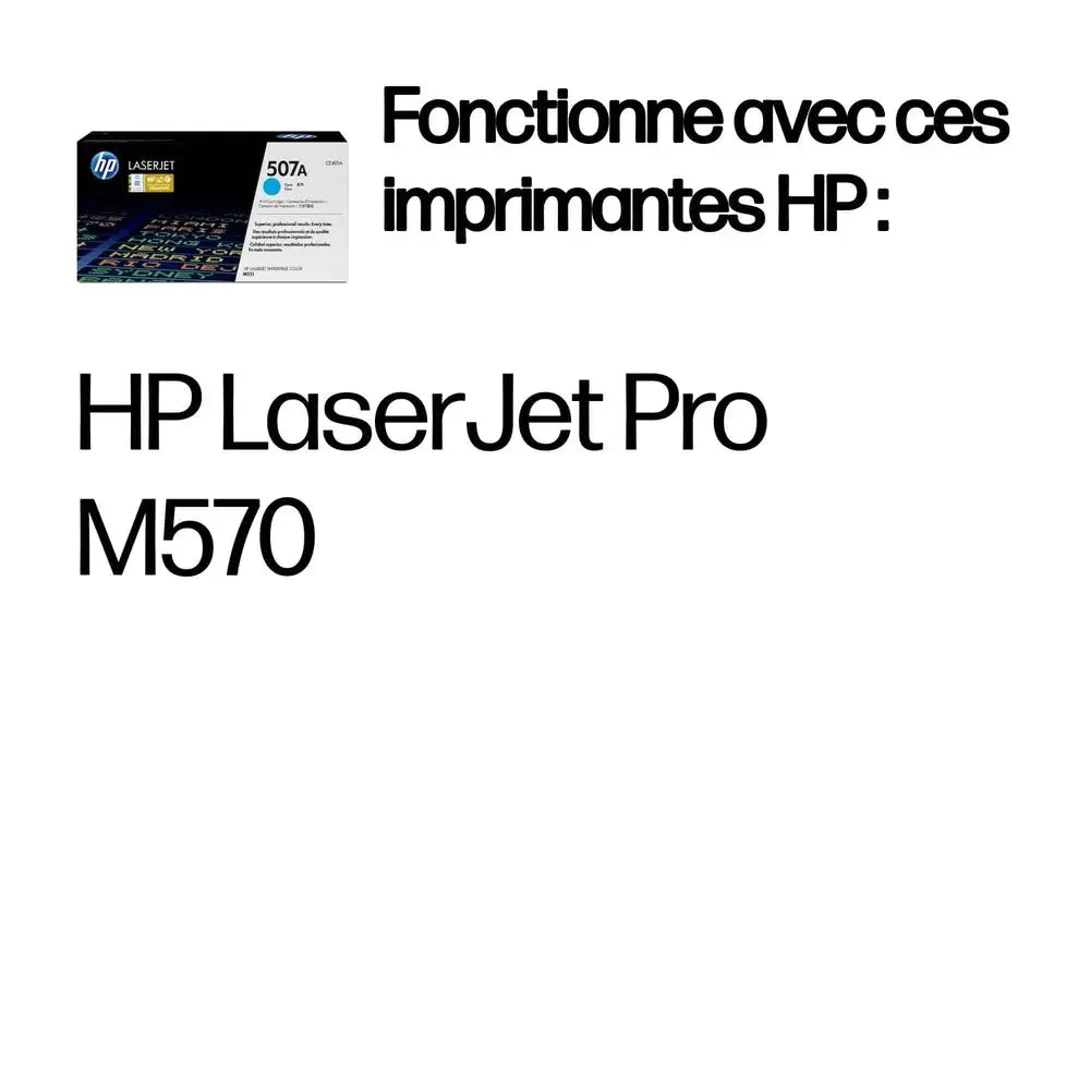 HP 507A Cyan – Toner HP LaserJet d’origine — vue 2 — Connecto.ma