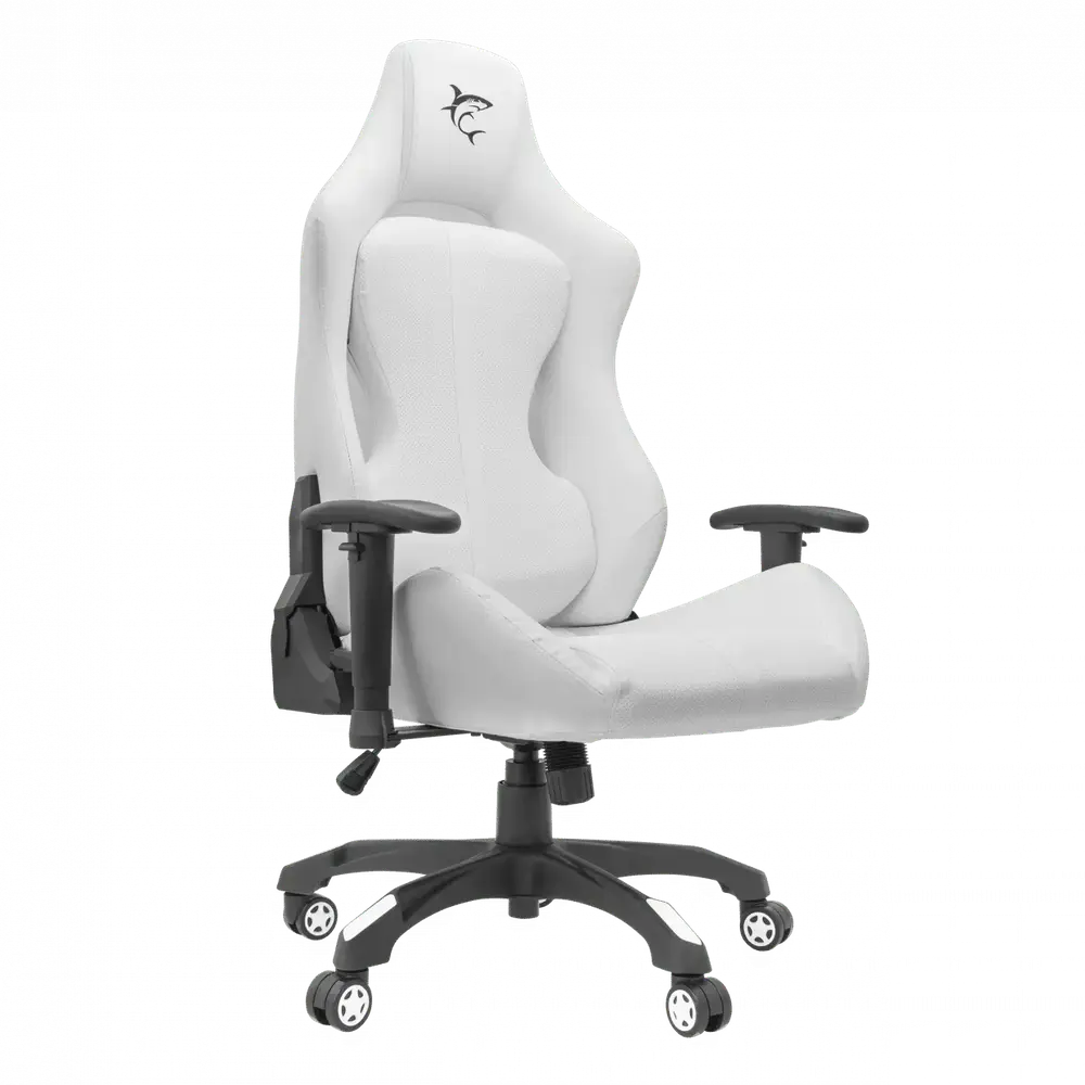 Chaise Gaming White Shark MONZA – Blanc — vue 2 — Connecto.ma