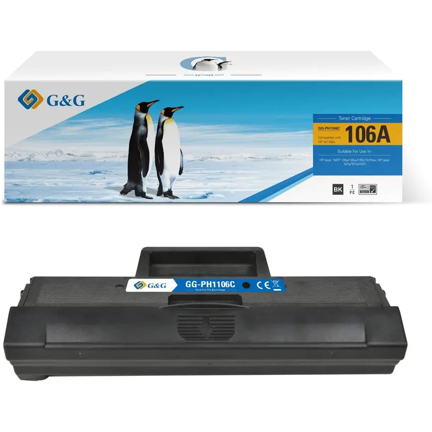 Toner Compatible G&G 106A avec HP 106A W1106A (W1106A-G&G) Connecto.ma