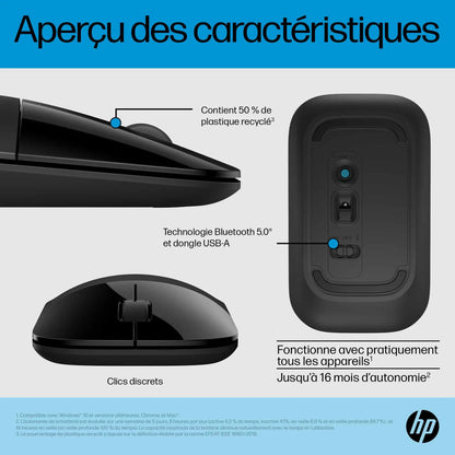 Souris HP double mode Z3700 – Noir (758A8AA) Hewlett Packard