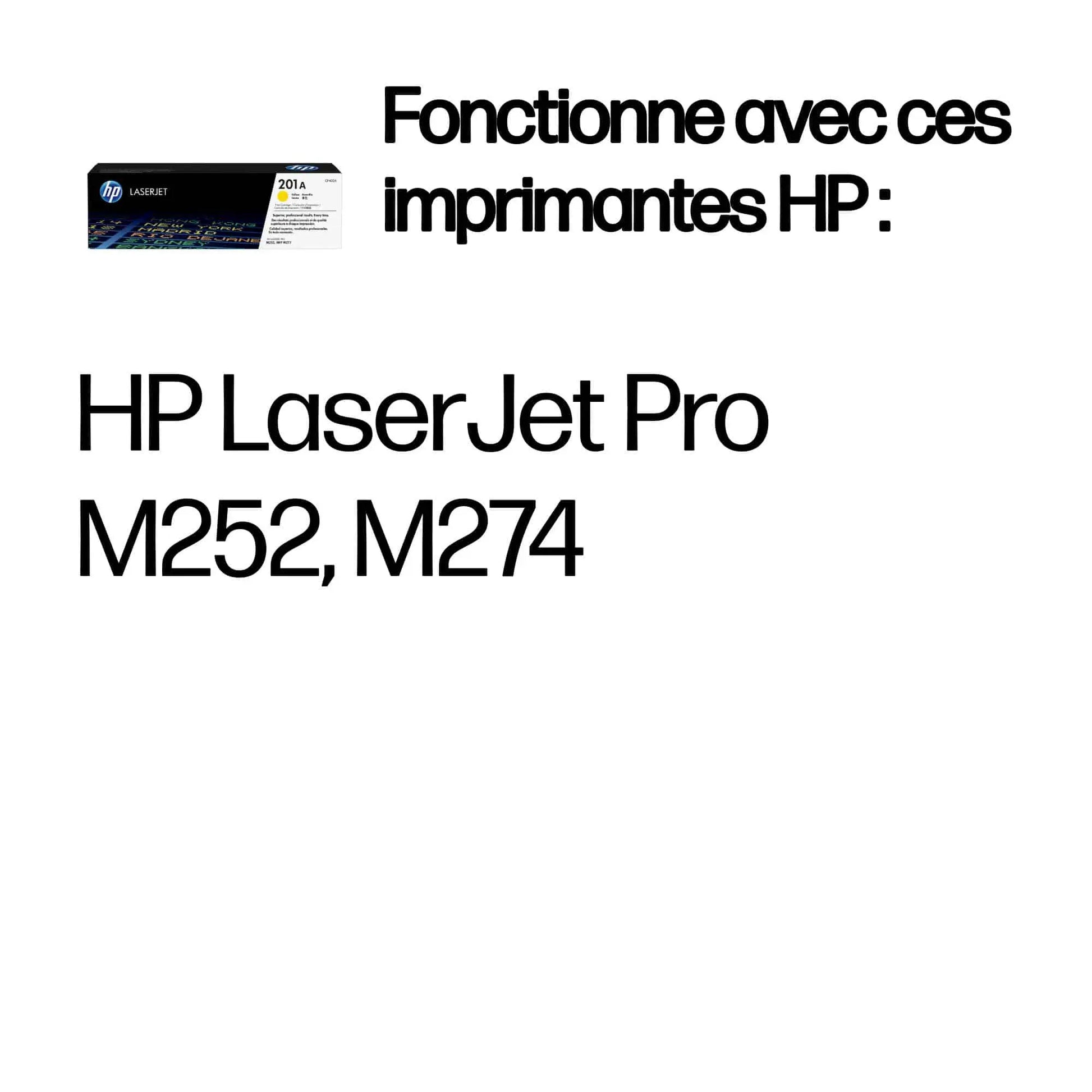HP 201A Jaune – Toner HP LaserJet d’origine (CF402A) Connecto.ma