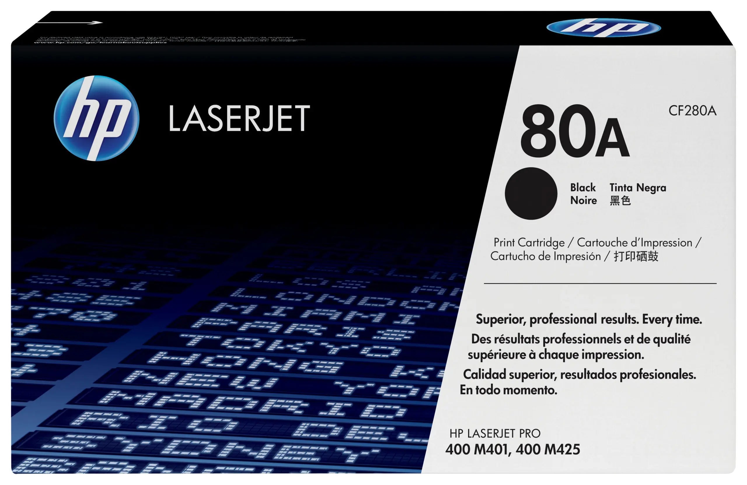 HP 80A Noir – Toner HP LaserJet d’origine (CF280A) Connecto.ma