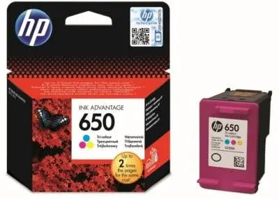 HP 650 cartouche d’encre trois couleurs Advantage authentique Hewlett Packard