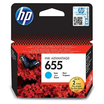 HP 655 Cyan – Cartouche d’encre HP d’origine (CZ110AE) Connecto.ma