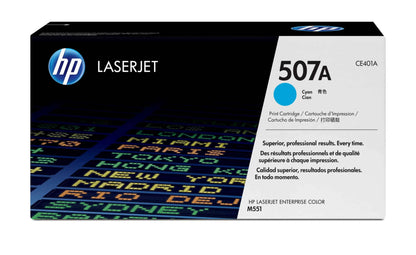 HP 507A Cyan – Toner HP LaserJet d’origine (CE401A) Connecto.ma