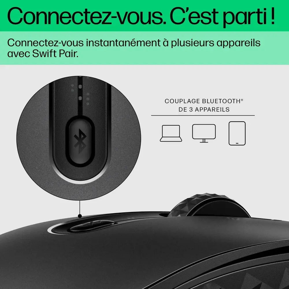 HP 690 Souris sans fil Bluetooth — vue 11 — Connecto.ma