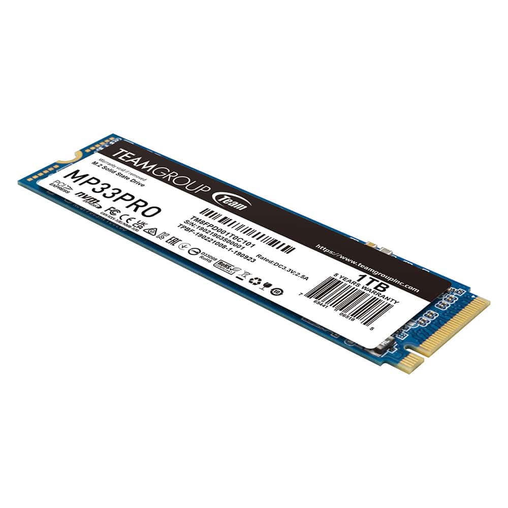Disque Dur Team Group MP33 PRO – 1TB M.2 Nvme — vue 3 — Connecto.ma