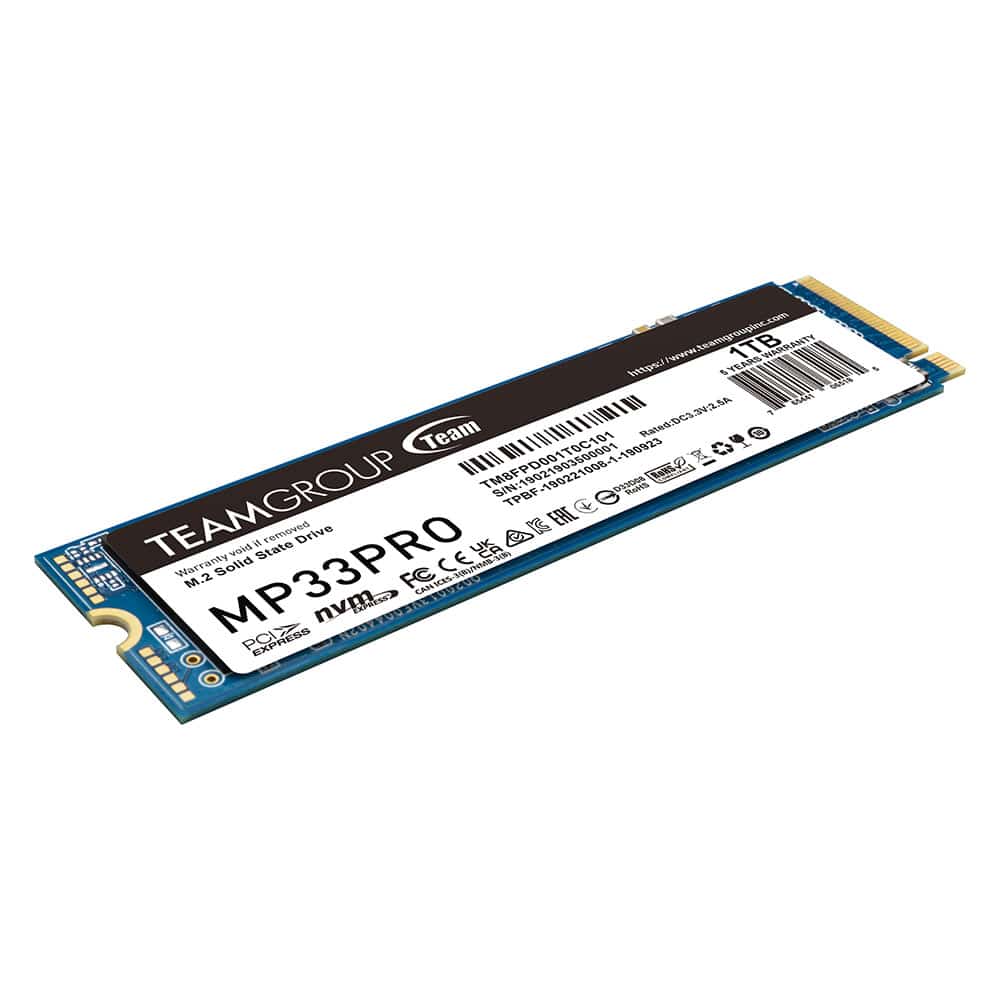 Disque Dur Team Group MP33 PRO – 1TB M.2 Nvme — vue 2 — Connecto.ma