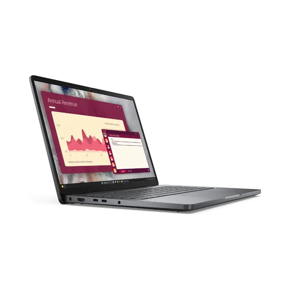 DELL Ordinateur portable Pro 14″ PC14250 – Core 5-120U – 8GO – 512GO SSD – Ubuntu – Gris – 36M — vue 3 — Connecto.ma