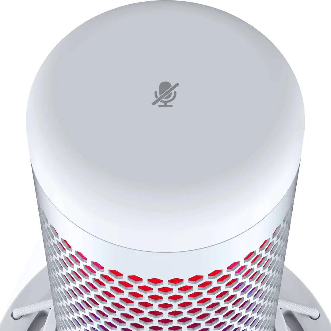 HyperX QuadCast S Blanc – Microphone USB RGB Streaming Connecto.ma