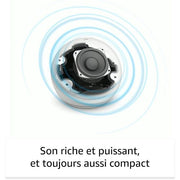 Amazon Alexa Echo Dot 5e gén(Nouvelle génération) Bleu marine – Enceinte connectée Bluetooth et Wi-Fi - Connecto.ma