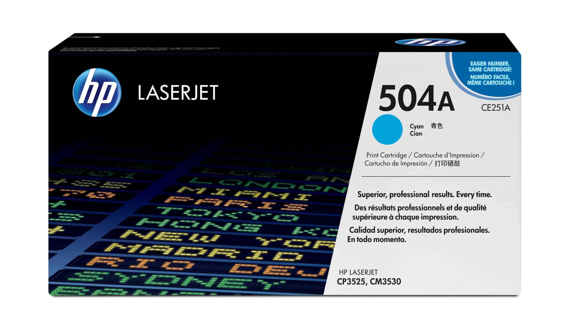HP 504A Cyan – Toner HP LaserJet d’origine (CE251A) Connecto.ma