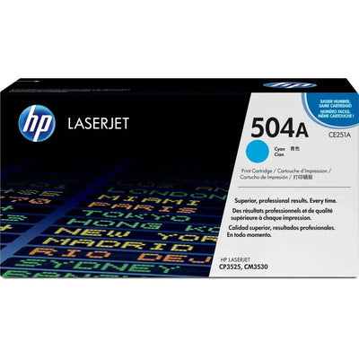 HP 504A Cyan – Toner HP LaserJet d’origine — Connecto.ma