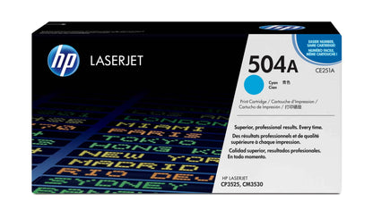 HP 504A Cyan – Toner HP LaserJet d’origine (CE251A) Connecto.ma