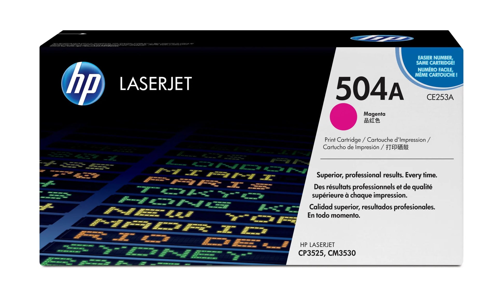HP 504A Magenta  – Toner HP LaserJet d’origine (CE253A) Connecto.ma