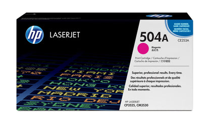 HP 504A Magenta  – Toner HP LaserJet d’origine (CE253A) Connecto.ma