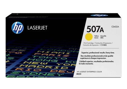 HP 507A Jaune – Toner HP LaserJet d’origine (CE402A) Connecto.ma
