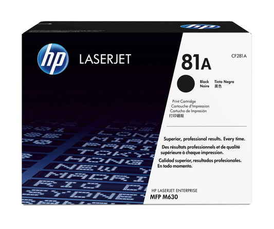 Toner HP 81A LaserJet authentique – Noir (CF281A) Hewlett Packard