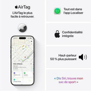 Apple AirTag 2ème Génération — fixation sur clés et bagages — Connecto.ma