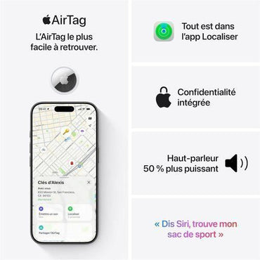 Apple AirTag 2ème Génération — fixation sur clés et bagages — Connecto.ma