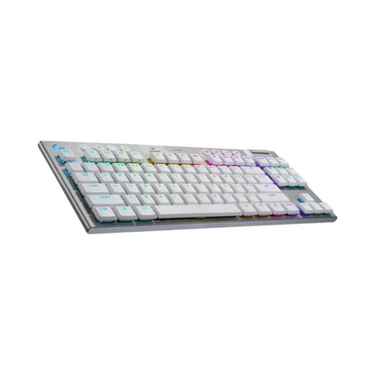 Logitech Clavier Sans Fil Gaming G915X TKL Lightspeed (Tactile Version) – Blanc (920-012737) Connecto.ma