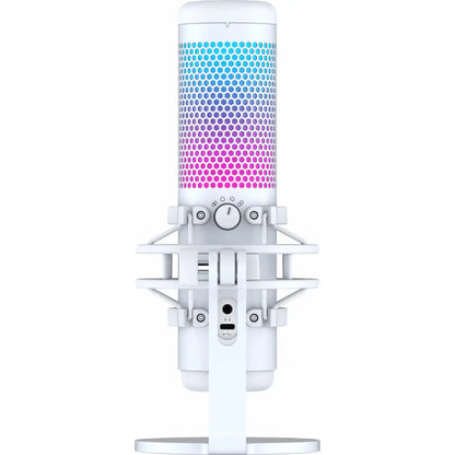 HyperX QuadCast S Blanc – Microphone USB RGB Streaming Connecto.ma