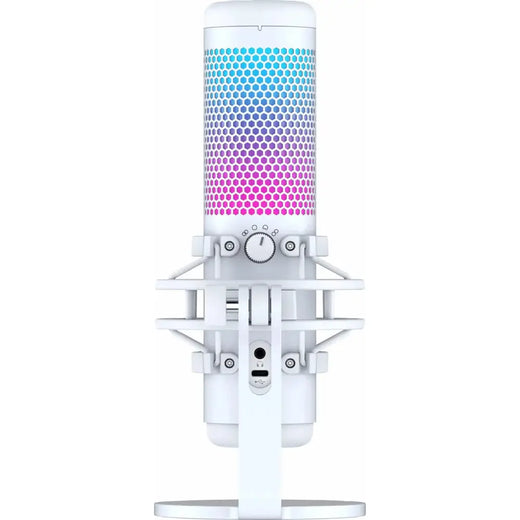 HyperX QuadCast S Blanc – Microphone USB RGB Streaming