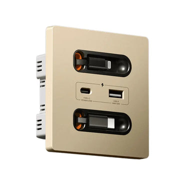 Prise Murale USB-C 20W avec Câble Intégré — vue 3 — Connecto.ma