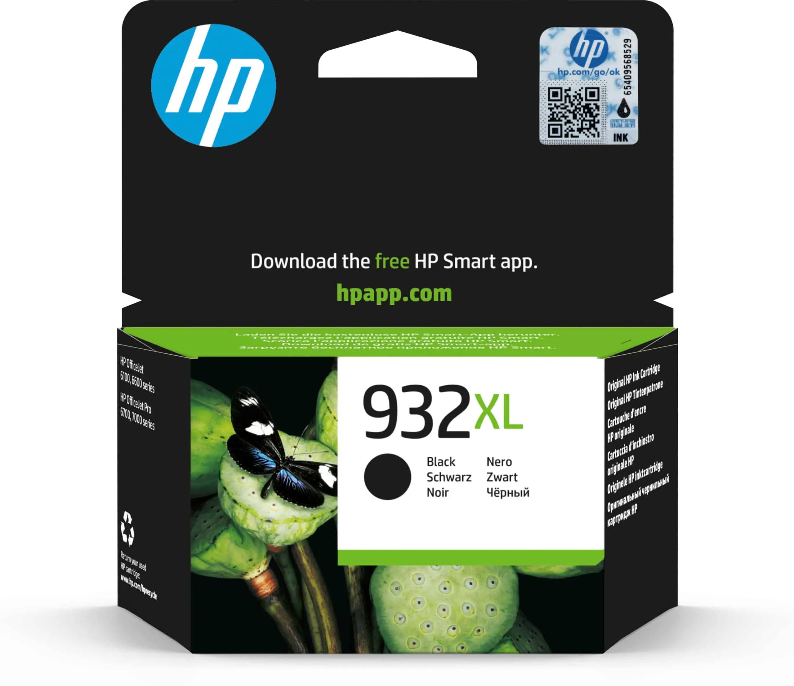 HP 932XL Noir – Cartouche d’encre grande capacité HP d’origine (CN053AE) Connecto.ma