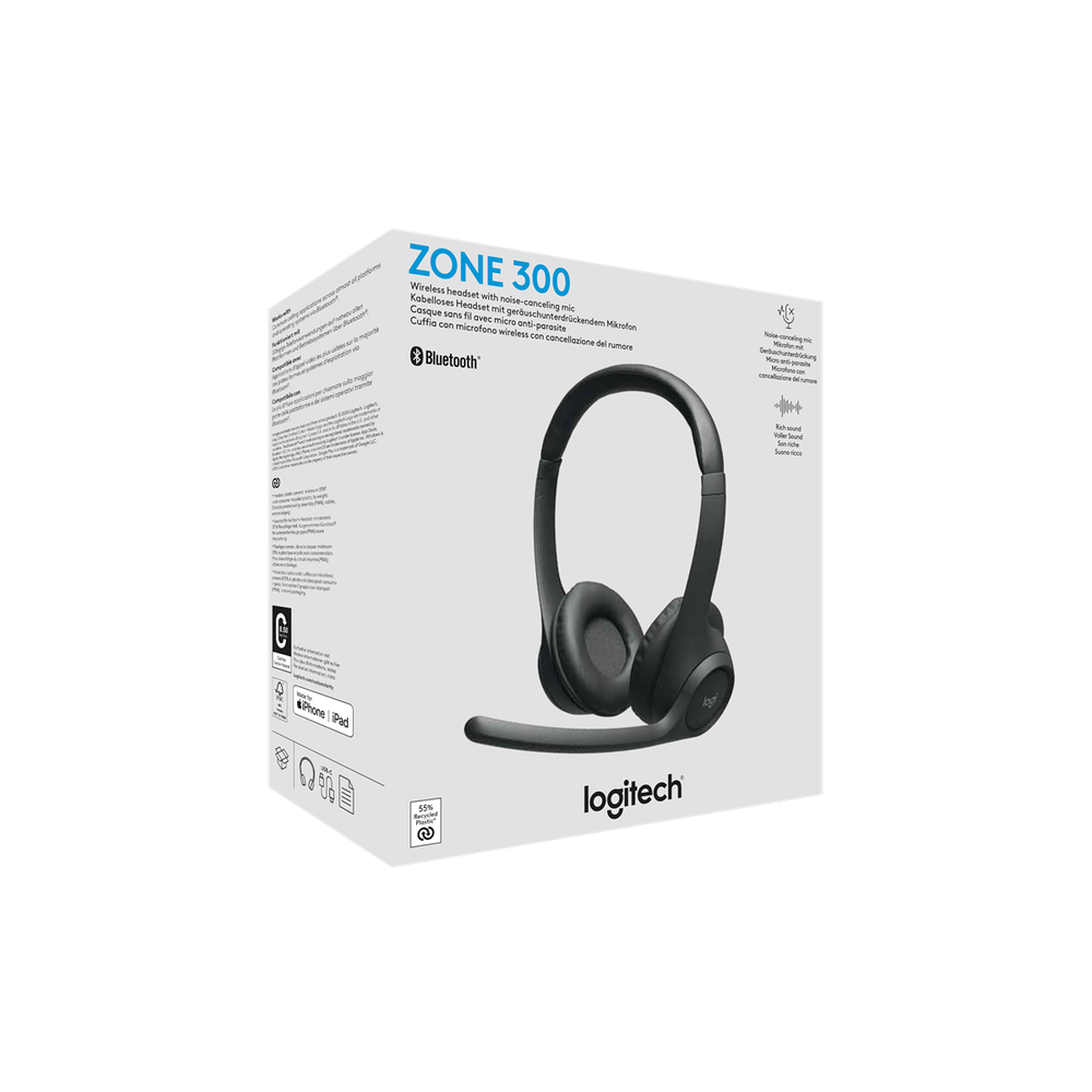 Logitech Zone 300 – Noir (981-001407) - Connecto.ma