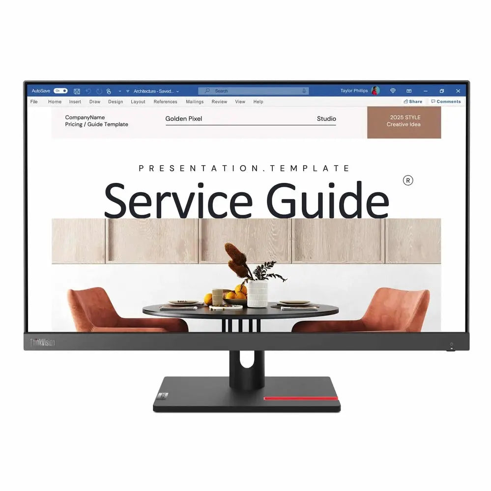 Moniteur Écran Lenovo ThinkVision S24i-30 23.8 » — vue 3 — Connecto.ma