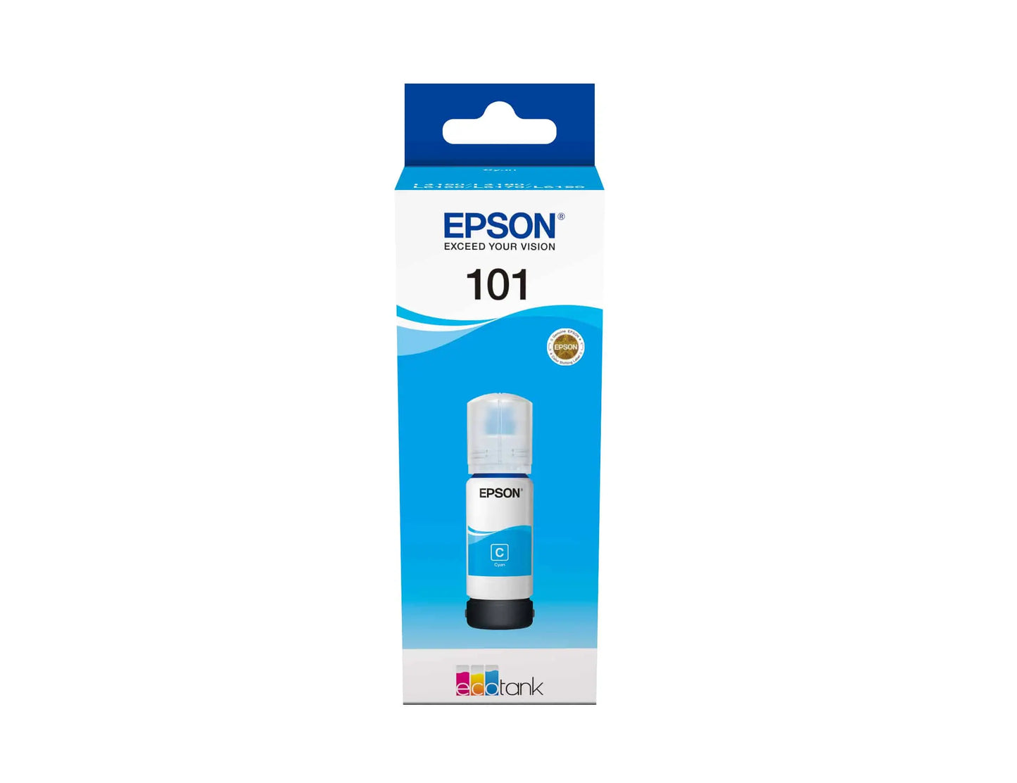 Epson 101 Cyan – Bouteille d’encre Epson EcoTank d’origine (C13T03V24A) Connecto.ma