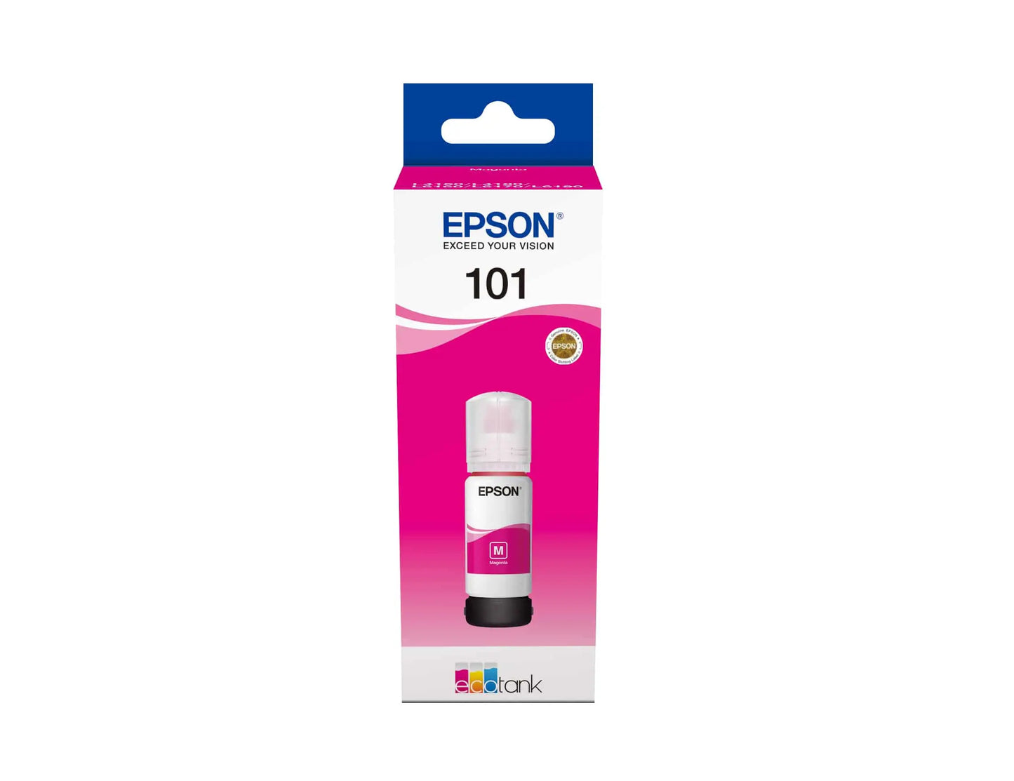 Epson 101 Magenta – Bouteille d’encre Epson EcoTank d’origine (C13T03V34A) Connecto.ma