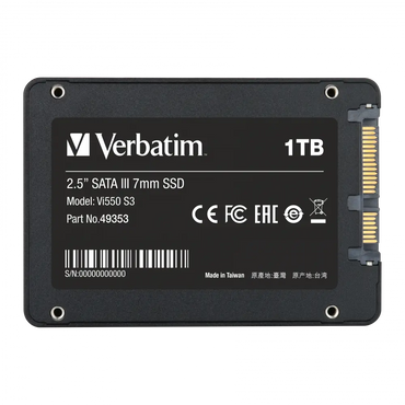 Verbatim Vi550 S3 SSD – 1TB Disque Dur SSD Sata 2.5 (49353) Connecto.ma