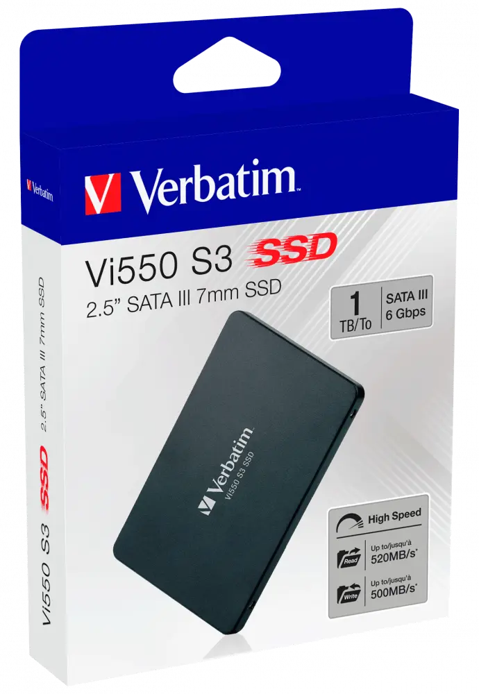 Verbatim Vi550 S3 SSD – 1TB Disque Dur SSD Sata 2.5 (49353) Connecto.ma
